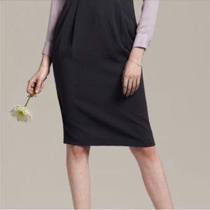 MM Lafleur Black Midi Pencil Skirt